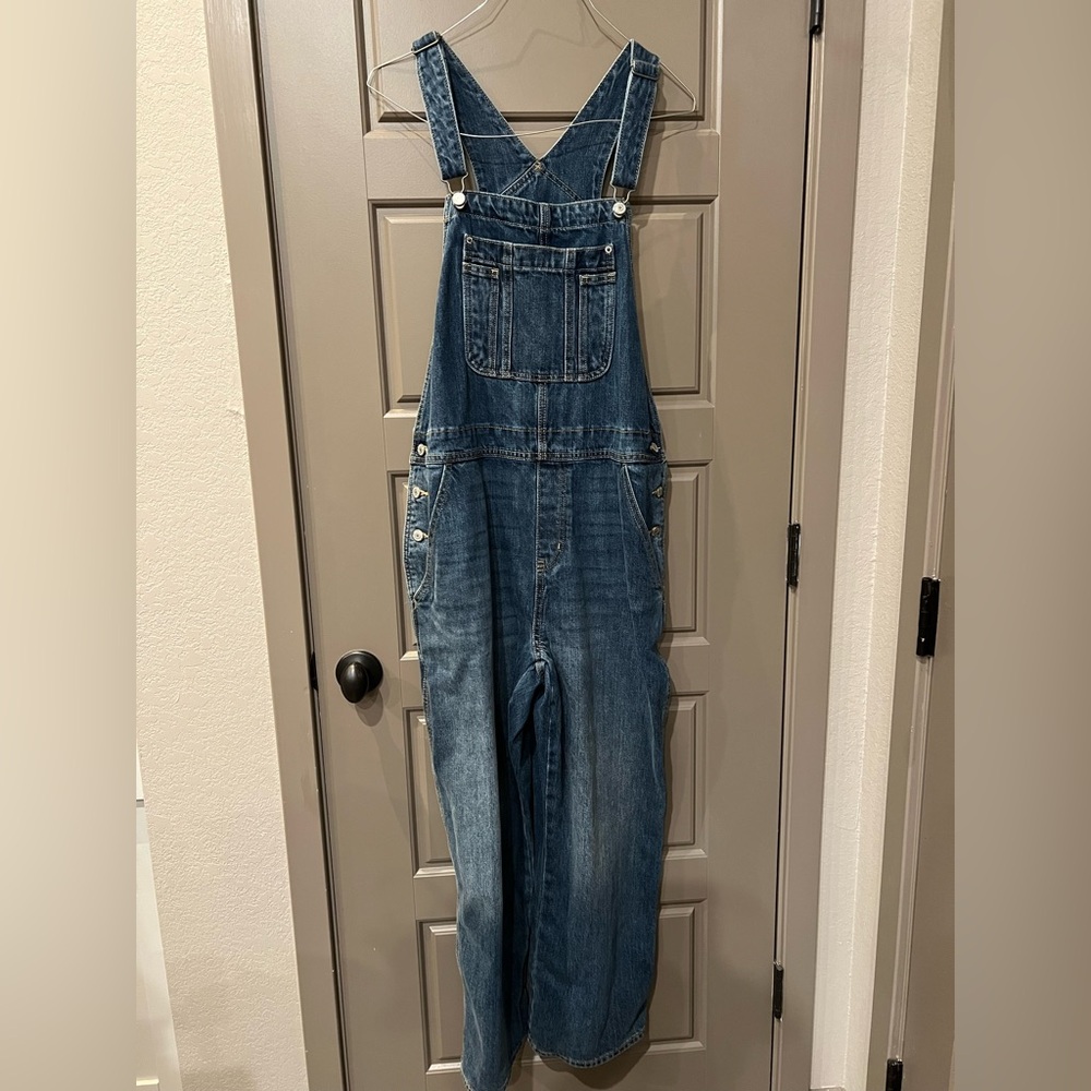 Old Navy Women's Blue Denim Overalls